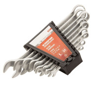 Набор ключей комбинированных, 6 - 22 mm, 9 шт., CrV, матовый хром  ...Matrix 15410