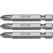 Бита PH2х50мм 1/4" (3шт) CrV6150  STHOR 65457