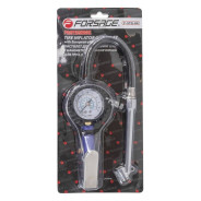 Пистолет для подкачки шин с манометром и наконечником для груз. колес(0-15bar),в блистере  ...Forsage F-STG-04