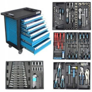 Тележка инструментальная с инструментом (245пр.)   GEKO G10831