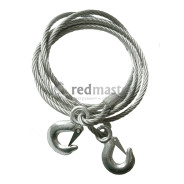 Трос буксировочный железный 5т*10мм*6м  KINGTOOL 4664