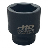Головка торцевая ударная 3/4" 6гр. 36мм L58мм CrMo  H-D HD-343606B