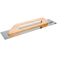 Гладилка нержавеющая 600х125mm с деревянной ручкой  VOREL 6680
