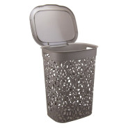 Корзина для белья ФЛОРА 55л (французскский серый)  IDEA M2621