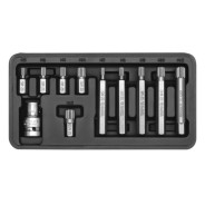 Головки-биты специальные SPLINE M5-M12 L30, 75mm ( набор 11пр.)  YATO YT-0415