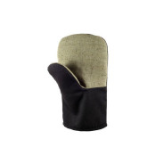 Рукавицы утепленные с брезентовым наладонником (ватин, темные) (мин. риски)  ...НАРЕ У-04