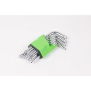 Набор ключей TORX Г-образных, 9пр.(Т10 - T50)  Помощник P010K