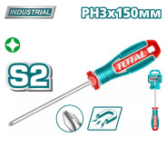 Отвертка крестообразная PH3x150мм  TOTAL TSDPH3150