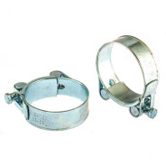 Хомуты металлические, силовые 56-59 мм, ширина 22 мм, шарнирные, W1, 2 шт.  ...Сибртех 47543