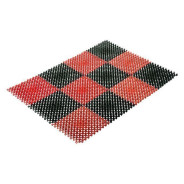 Коврик придверный, 42х56 см, "Травка" , черно-красный, VORTEX  ...ВОРТЕКС 23006