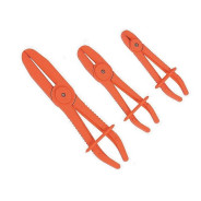 Набор плоскогубых щипцов с фиксатором для пережима шлангов 3 пр. (D=8,15,24мм)  ...Force 903G12