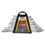 Ключи комбинированные. набор 12пр (6-14, 17, 19, 22мм)  MEGATOOLS MT-5123MP