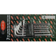 Набор ключей TORX Т10Н-Т40Н 7пр. длинных с отверстием  Rock FORCE RF-5071TL