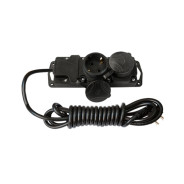 Удлинитель-шнур брызгозащищенный 3.5м, 2 розетки, 3.7кВт, 3х1.5mm2, с заземлением  ...BYLECTRICA У16-4143.5м