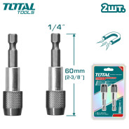 Держатель бит 60 мм   (2 шт)TOTAL TAC462601