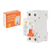 Выключатель дифференциальный Автоматический АВДТ-63/2P C20 30мА 6кА тип А (электронный тип)  ...ЮПИТЕР JP7522-20