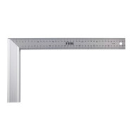 Угольник стальной, нержавеющая сталь, градуировка, алюминиевое основание, 400 мм  ...DENZEL 32398