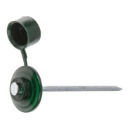 Гвоздь кровельный 2.8х70 мм с пласт. шляпкой, зеленый (100 шт в пласт. конт.) (для ондулина)  ...STARFIX SMP5-74396-100