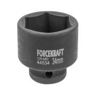 Головка ударная 1/2", 34мм (6гр.)  FORCEKRAFT FK-44534