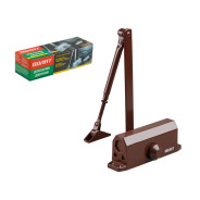 Доводчик дверной гидравлический (40-80 кг), коричневый  ВОЛАТ 35021-80