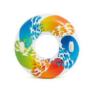 Надувной круг для плавания с ручками Color Whirl, 122 см  INTEX 58202EU