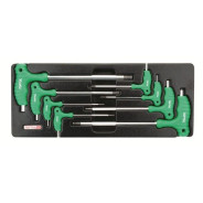 Набор-сет ключей шестигранных, 2-10мм, 8шт., 434х176мм  Toptul GAAT0803