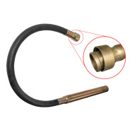 Вал гибкий 2 м в сборе с вибронаконечником 50 mm для вибратора CV 1512  ...WORTEX VR205000013