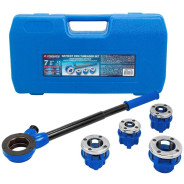 Клупп трубный в комплекте со сменными плашками, набор 7 пр. (1/2'', 3/4'',1'', 1-1/4'')  ...Forsage F-323112