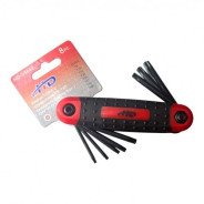 Ключи TORX с отверстием T9-T40 складные (набор 8шт.) CrV  H-D HD-05642