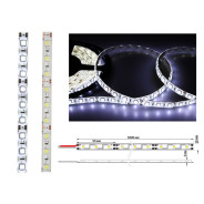 LED лента силикон, 10 mm, IP65, SMD 5050, 60 LED/m, 12 V, БЕЛАЯ (6000 K) (катушка 5 метров)  ...LAMPER 141-495