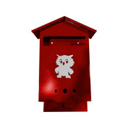 Ящик почтовый Домик с замком 350х280х60 (бордовый)  АГРОСНАБ 00-00001047