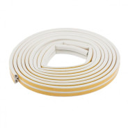 Уплотнитель, 24 м, профиль "D", белый, Россия  Сибртех 93836