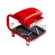 Стул автослесаря с инструментальной полкой на колесах (220х375мм)  ...Forsage F-TR6301