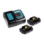 Комплект аккумулятор LXT 18.0 В BL1815N 2 шт. + зарядное устройство DC18SD в кейсе (Набор BL1815N 18...MAKITA 197143-8