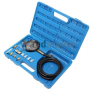 Тестер давления масла в наборе с резьбовыми адаптерами 12пр., (0-28bar), в кейсе  ...Rock FORCE RF-912G02