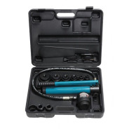 Пробойник гидравлический с насосом 11т (22, 27.5, 34, 43, 49, 60мм; сталь нерж.-1.6мм; медь/алюм.-3....Forsage F-71002D