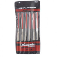 Набор надфилей алмазных, 140 х 70 х 3 mm, 6 шт.  Matrix 15834