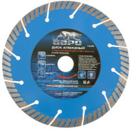 Диск алмазный Турбо-сегментный ф180х22.2 мм, сухое резание  ...Барс 73088