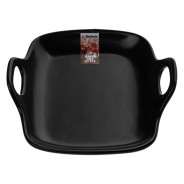 Тарелка-блюдо керамическая, 19х18.5х4.7 см, серия ASIAN, черная  ...PERFECTO LINEA 17-101901
