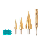 Набор сверл ступенчатых 4-12, 4-20, 4-32мм (4 шт)  TOTAL TACSD2041