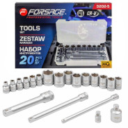 Набор инструментов 3/8' (20 пр.)  Forsage F-3202-5