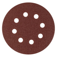 Круг абразивный на ворсовой подложке под "липучку", перфорированный, P 60, 125 мм, 5 шт.  ...Matrix 73803