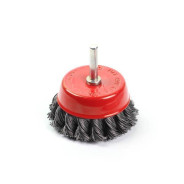 Щетка для дрели "чашка" косичка 75mm (в блистере)  GEPARD GP0855-75