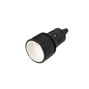 Розетка 1-ая переносная, без заземления, 16А, 220В, черная,  ...BYLECTRICA Р16-386