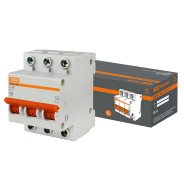 Автоматический выключатель ВА47-63 3Р 40А 4,5кА х-ка С,  TDM SQ0218-0023