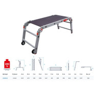 Рабочие подмости проф. 2x4x2, NV3340 (макс. нагрузка 300кг)  Новая Высота 3340242