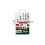 Набор сверел  Flex  DR set No12 HEX (5pcs) 5-8mm металл\камень, 5шт.  Hammer 202-912