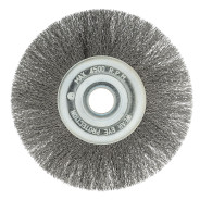 Щетка для УШМ, 175 mm, посадка 22.2 mm, плоская, витая проволока Сибртех ...DENZEL 746667