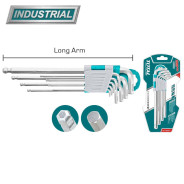 Набор ключей шестигранных со сферической головкой 1,5-10 мм длинных   (9 шт)...TOTAL THT106291