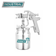 Краскораспылитель пневматический , 1,3-2,5 мм, HVLP,  бак 1000 мл,  ...TOTAL TAT11004